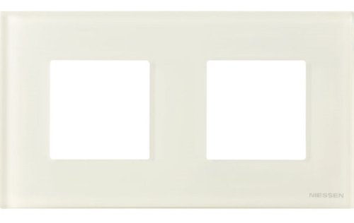 Рамка универсальная ABB Niessen Zenit 2-м. 4 мод. N2272 CB стекло белое картинка